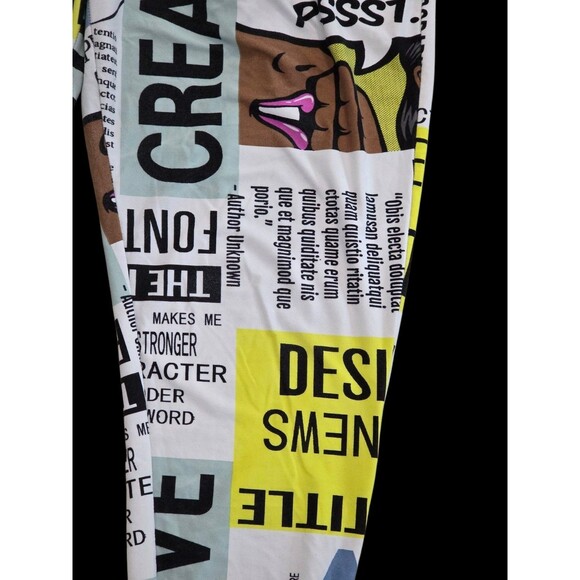 Fire & Fleur Women's 2XL Graphic Editors Journalists Advertising Joggers /Pants - Picture 6 of 16